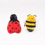ZippyPaws Jouet pour chien Bruissant Abeille & Coccinelle.