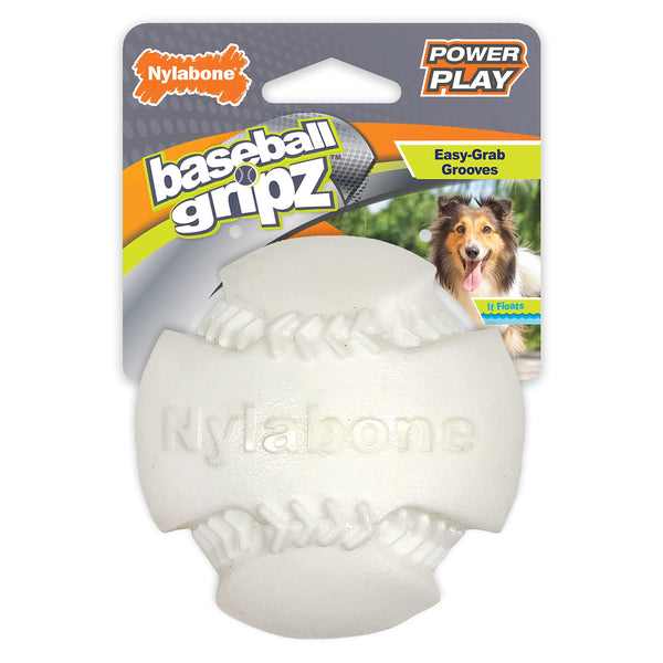 Nylabone Power Play Baseball Gripz Dog Toy