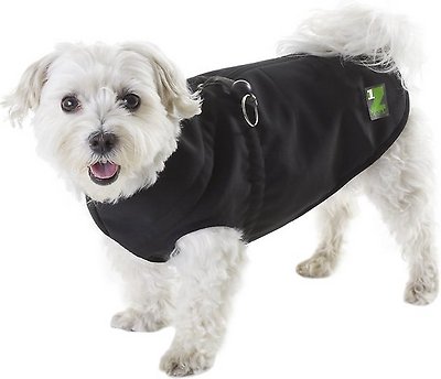 Pawz 1Z Coat with Built-In Dog Harness, Black