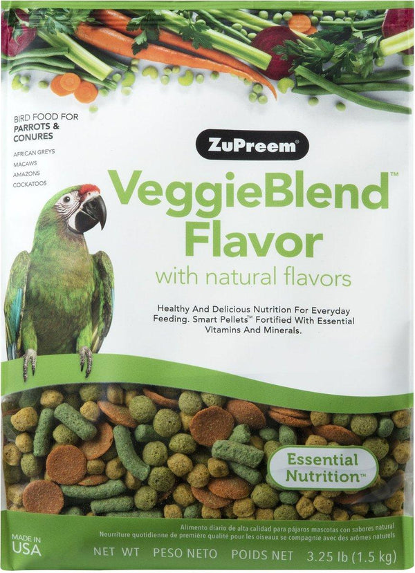 Zupreem VeggieBlend Food for Medium & Large Birds