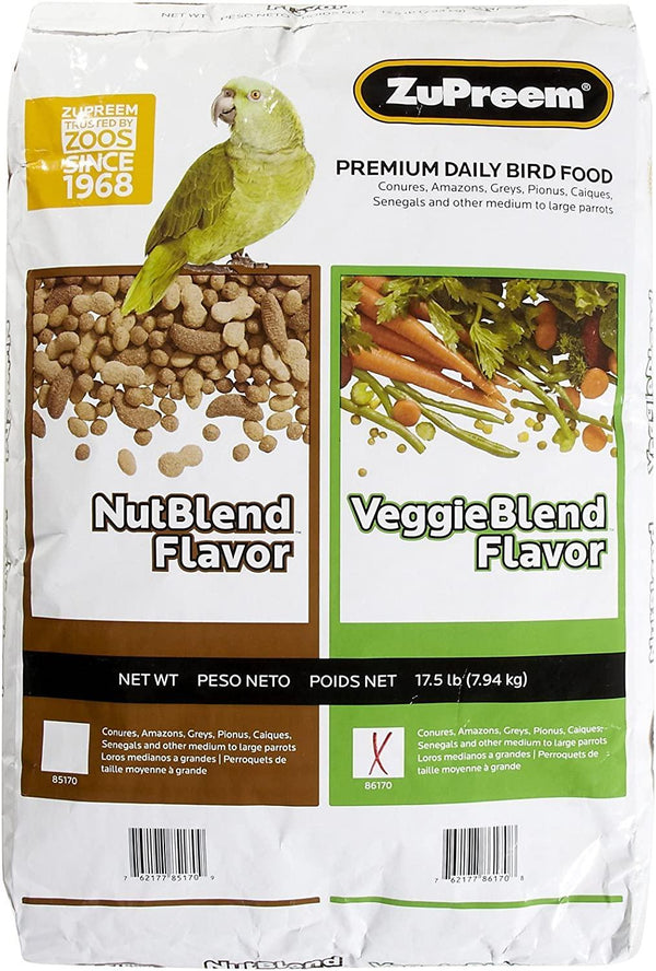 Zupreem VeggieBlend Food for Medium & Large Birds