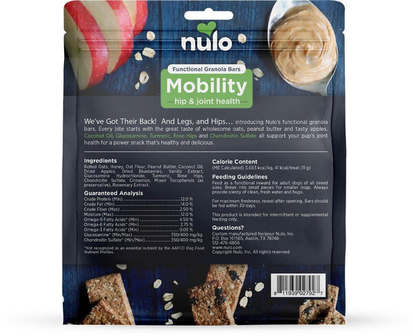 Nulo Barres Granola fonctionnelles Mobilité Beurre de cacahuète & Pommes Friandises pour chiens