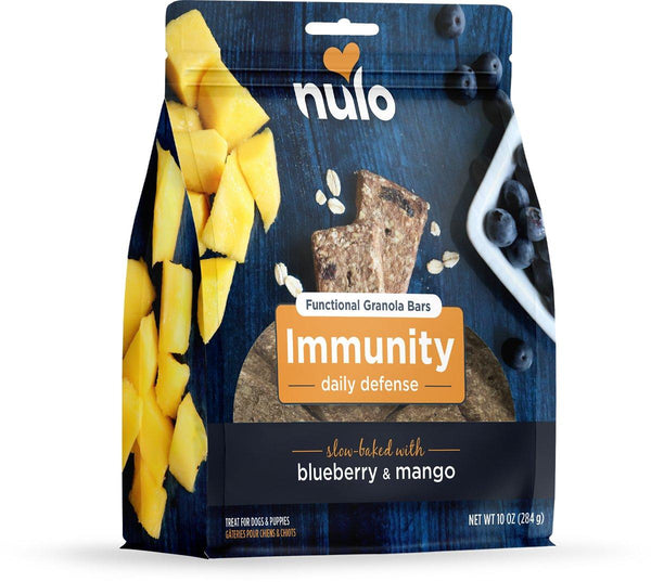 Nulo Barres Granola fonctionnelles Immunité Myrtille & Mangue Friandises pour chiens