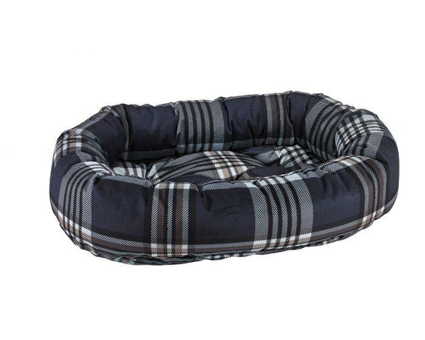 Bowsers Donut Pet Bed, Greystone Tartan