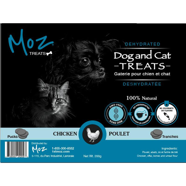 1st Moz Galettes de poulet déshydratées friandises pour chiens et chats