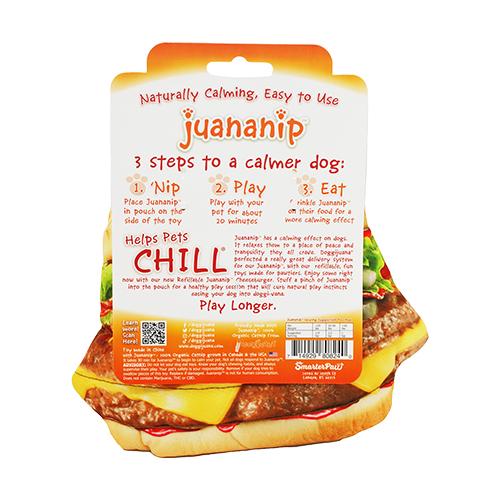 Doggijuana Jouet pour chien Juananip rechargeable Get The Munchies Cheeseburger