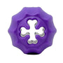 SodaPup Jouet distributeur de friandises MuttsKickButt Os croisés de poche pour chien, Violet