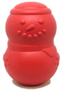 SodaPup MuttsKickButt Jouet distributeur de friandises Bonhomme de Neige, Rouge