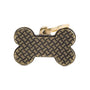 MyFamily Bone Bronx Plate-forme en laiton anglais Médaille d'identification pour animaux de compagnie
