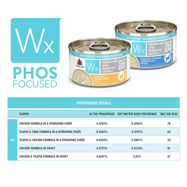 Weruva Wx Phos Focused Formule Poulet en sauce Pâtée pour chats