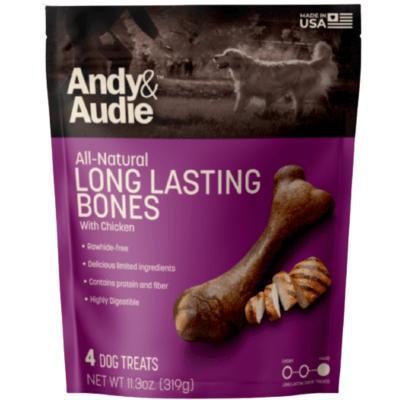 Andy & Audie Long Lasting Bones Chicken Flavor Dog Treats