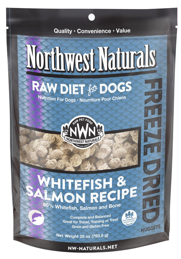 Northwest Naturals Raw Diet Whitefish & Salmon Nuggets Freeze-Dried Dog Food