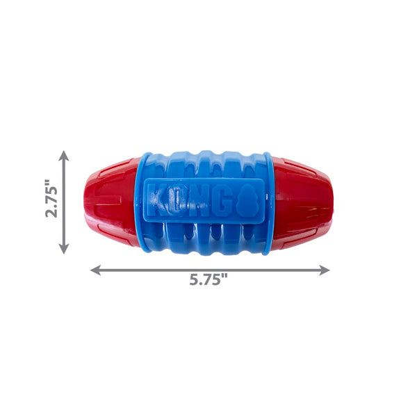 KONG CoreStrength Rattlez Football Dog Toy