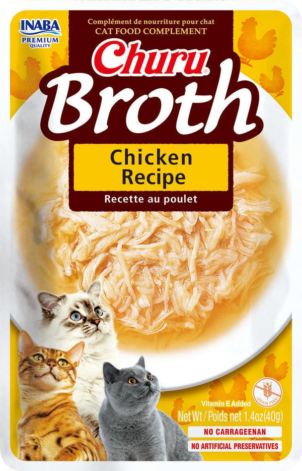 INABA Churu Broth Chicken Recipe Cat Food Topper