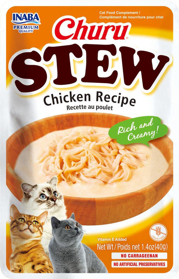 INABA Churu Stew Chicken Recipe Cat Food Topper
