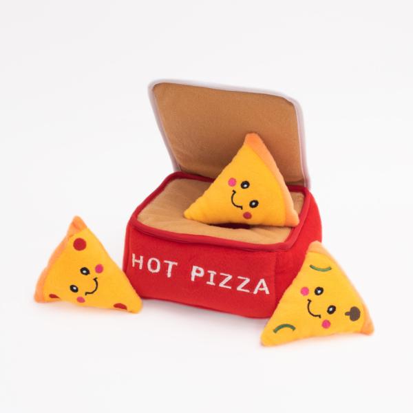 ZippyPaws Zippy Burrow Pizza Box Dog Toy
