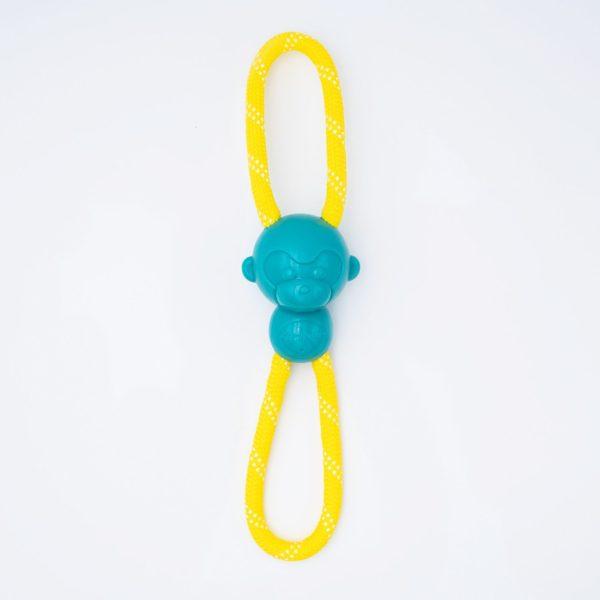 ZippyPaws ZippyTuff Monkey RopeTugz Dog Toy, Teal