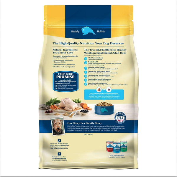 Blue Buffalo BLUE Life Protection Formula Small Breed Healthy Weight Adult Chicken & Brown Rice Dry Dog Food