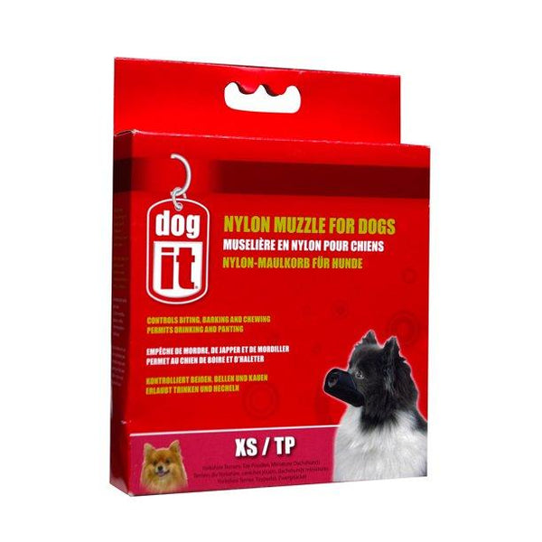 Dogit Nylon Dog Muzzle, Black
