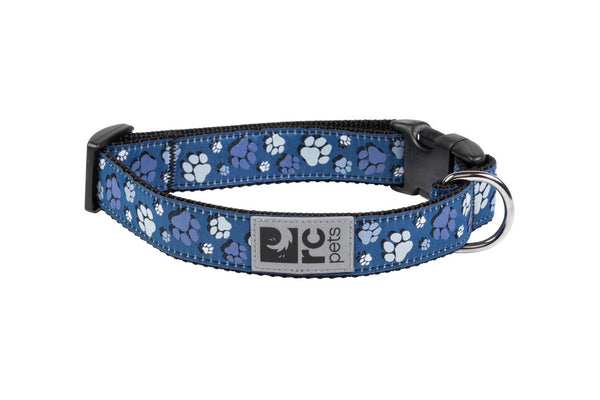 RC Pets Collier à motifs, Traces de pattes bleu