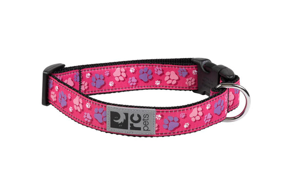 RC Pets Collier à motifs, Traces de pattes rose