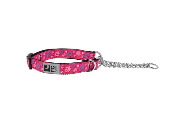 RC Pets Collier de dressage à motifs, Traces de pattes rose