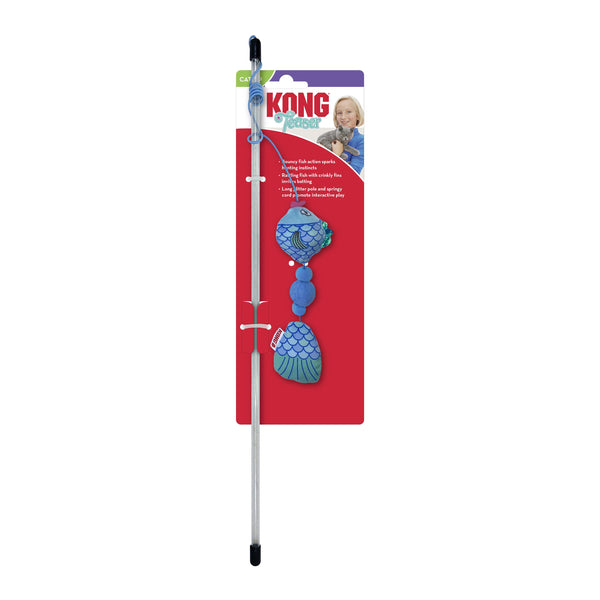 KONG Teaser Scrattles Poisson Chat Jouet, Assortiment