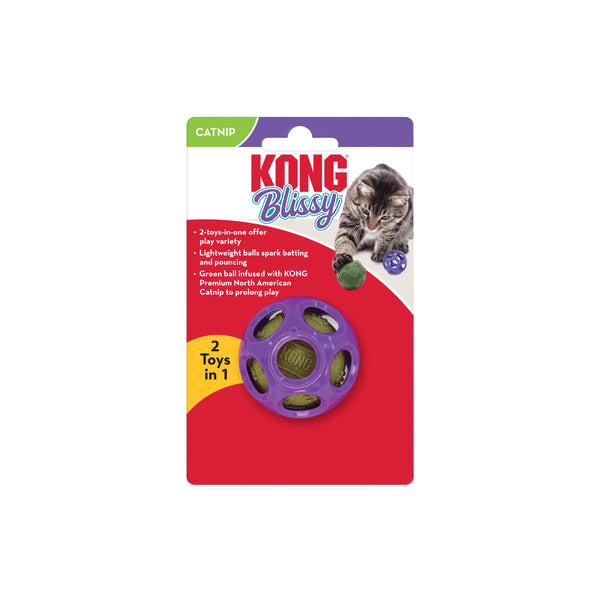 KONG Blissy Moon Ball avec Paw Ball jouet pour chat en herbe à chat