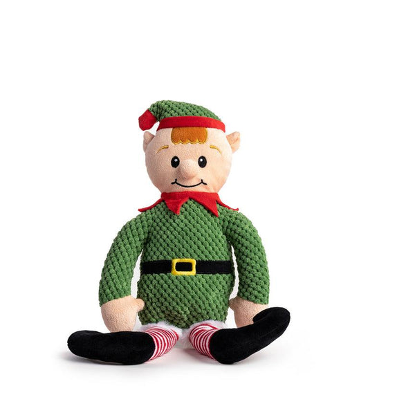 fabdog Holiday Elf Floppy Plush Dog Toy