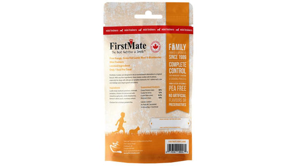 FirstMate Mini Trainers Free Range Grass Fed Lamb Meal & Blueberries Dog Treats