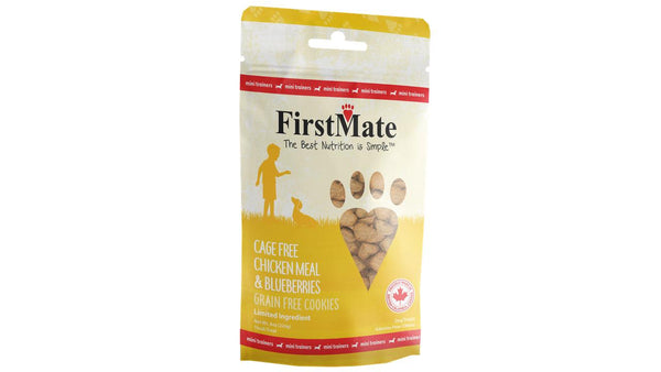 FirstMate Mini Trainers Cage Free Chicken Meal & Blueberries Dog Treats