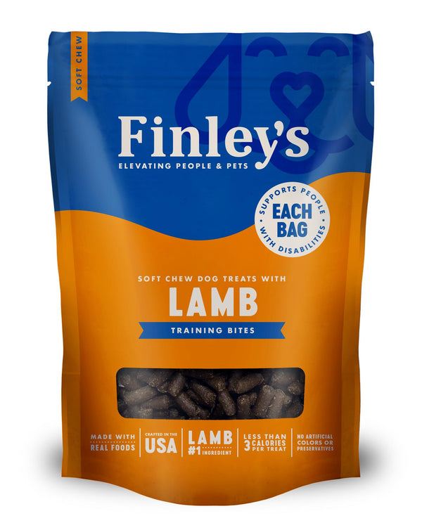 Finley's Friandises molles d'entraînement à l'agneau pour chiens.
