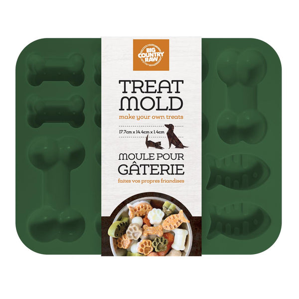 Big Country Raw Silicone Dog & Cat Treat Mold, Green