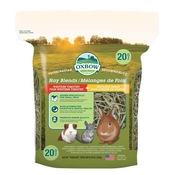 Oxbow Hay Blend Western Timothy & Orchard Grass Small Animal Food
