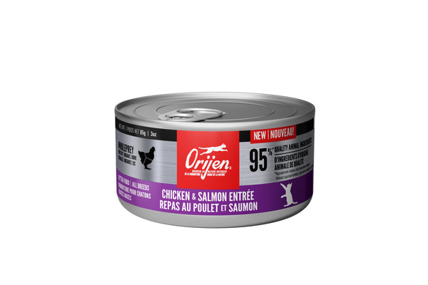 ORIJEN Chicken & Salmon Entree Kitten Wet Cat Food Can (CA)