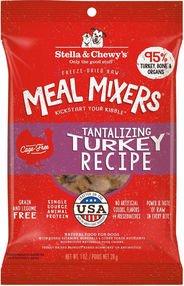 Stella & Chewy's Tantalizing Turkey Meal Mixers Grain-Free Freeze-Dried Dog Food