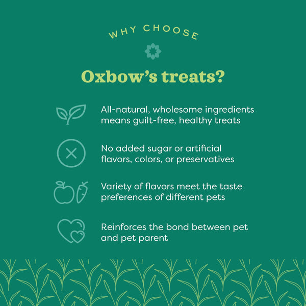 Oxbow Simple Rewards Cuite au four avec gâteries pour petits animaux à la pomme et à la banane, 2 oz