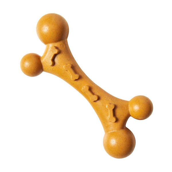 Ethical Pet Spot Bam-bones Nubby Bone Peanut Butter Dog Toy