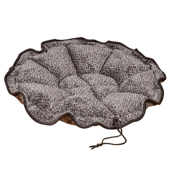 Bowser Buttercup Pet Bed, Grey Owl Faux Fur