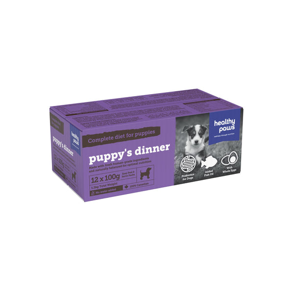 Healthy Paws Complete Dinner Puppy's Dinner Frozen Dog Food
