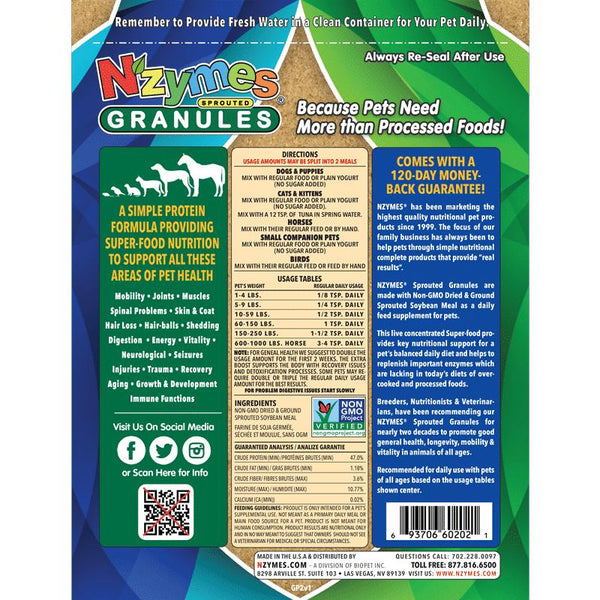 Nzymes Granulés Germés Complément pour animaux