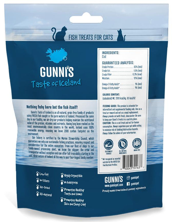 Gunni's Cod Mini Morsel Cat Treats, 1.5-oz