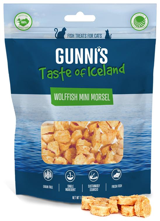 Gunni's Wolffish Mini Morsel Cat Treats, 1.5-oz