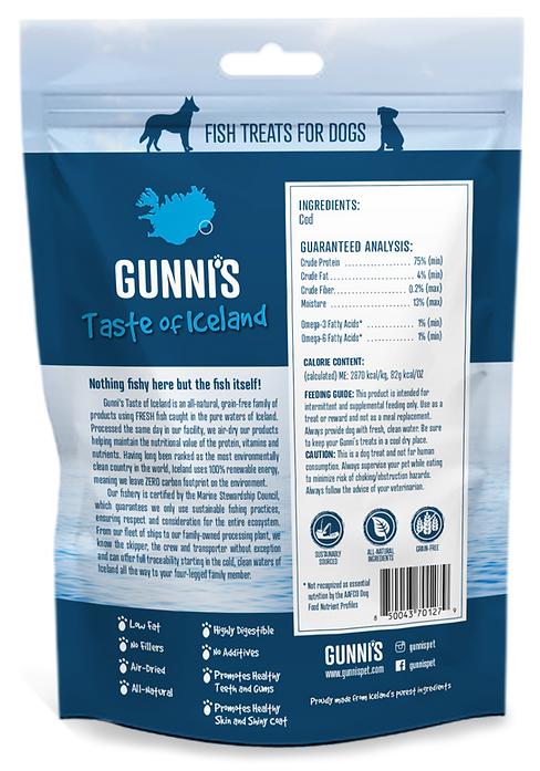 Gunni's Cod Skin Shorties Dog Treats, 2.5-oz