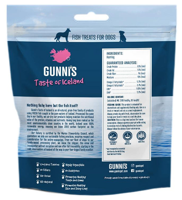 Gunni's Herring Omega Bites Dog Treats, 3-oz