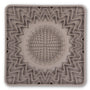 Messy Mutts Tapis de bol à lécher interactif en silicone encadré pour chien Mangeoire lente Gris