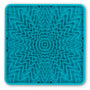 Messy Mutts Tapis de léchage interactif en silicone avec cadre pour chien Bleu
