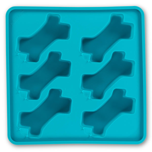 Messy Mutts Framed Silicone Dog Treat Popsicle Mold, Blue