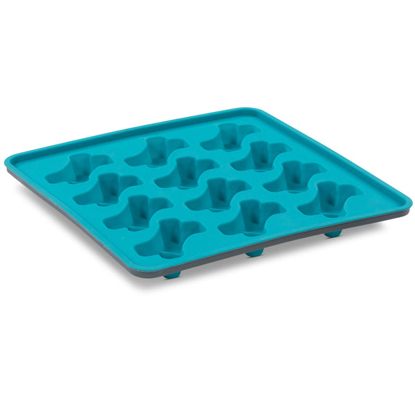 Messy Mutts Moule à gâteries en silicone pour chien Bleu