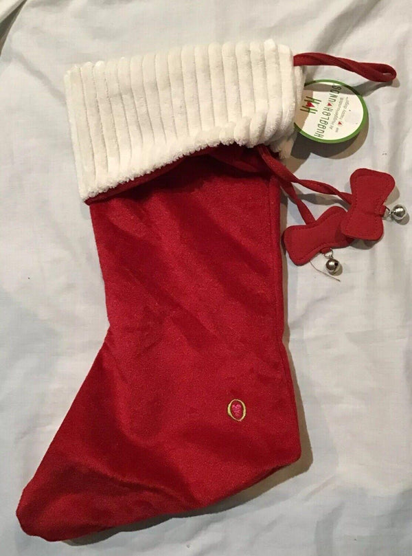 HuggleHounds Holiday Stocking for Dogs, Red